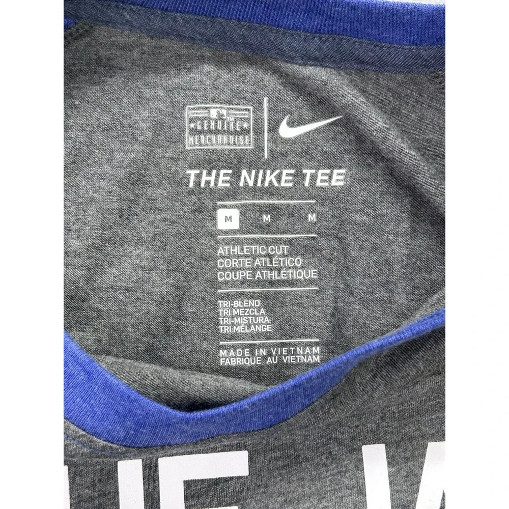 Toronto Blue Jays Nike Tee Mens Size Med Blue Jersey Sleeve Shirt Baseball MLB
